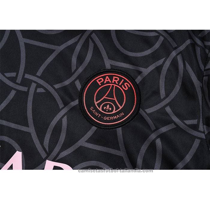 Chandal del Paris Saint-Germain Jordan Manga Corta 24/25 Negro - Pantalon Corto